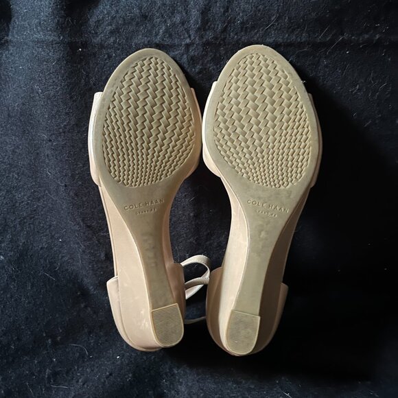Cole Haan Beige Wedge Open Shoes* - Picture 6 of 8
